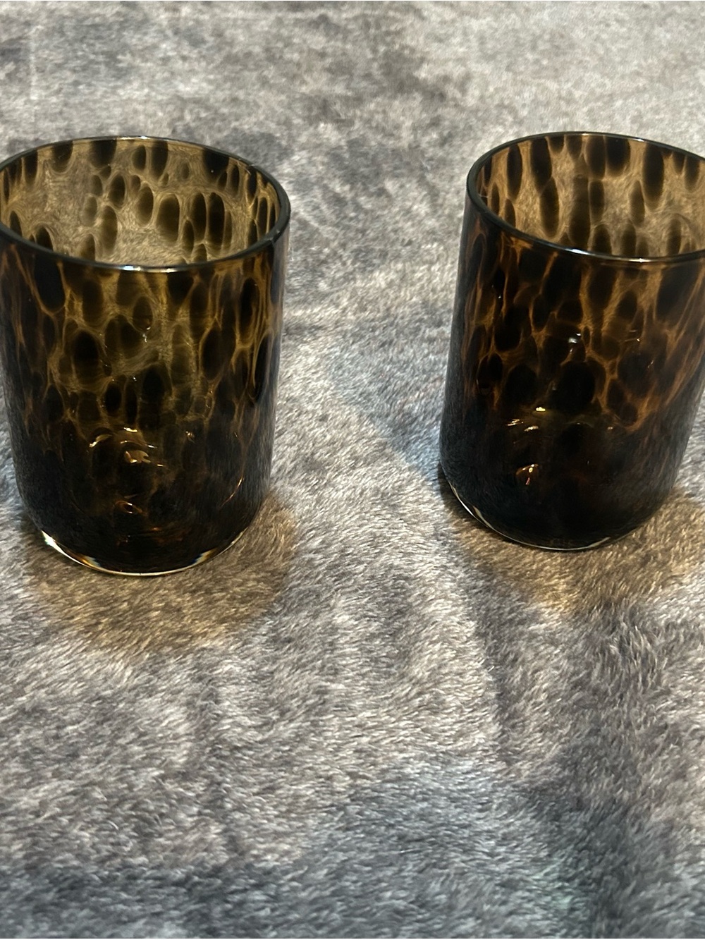 Tortoise Shell glassware